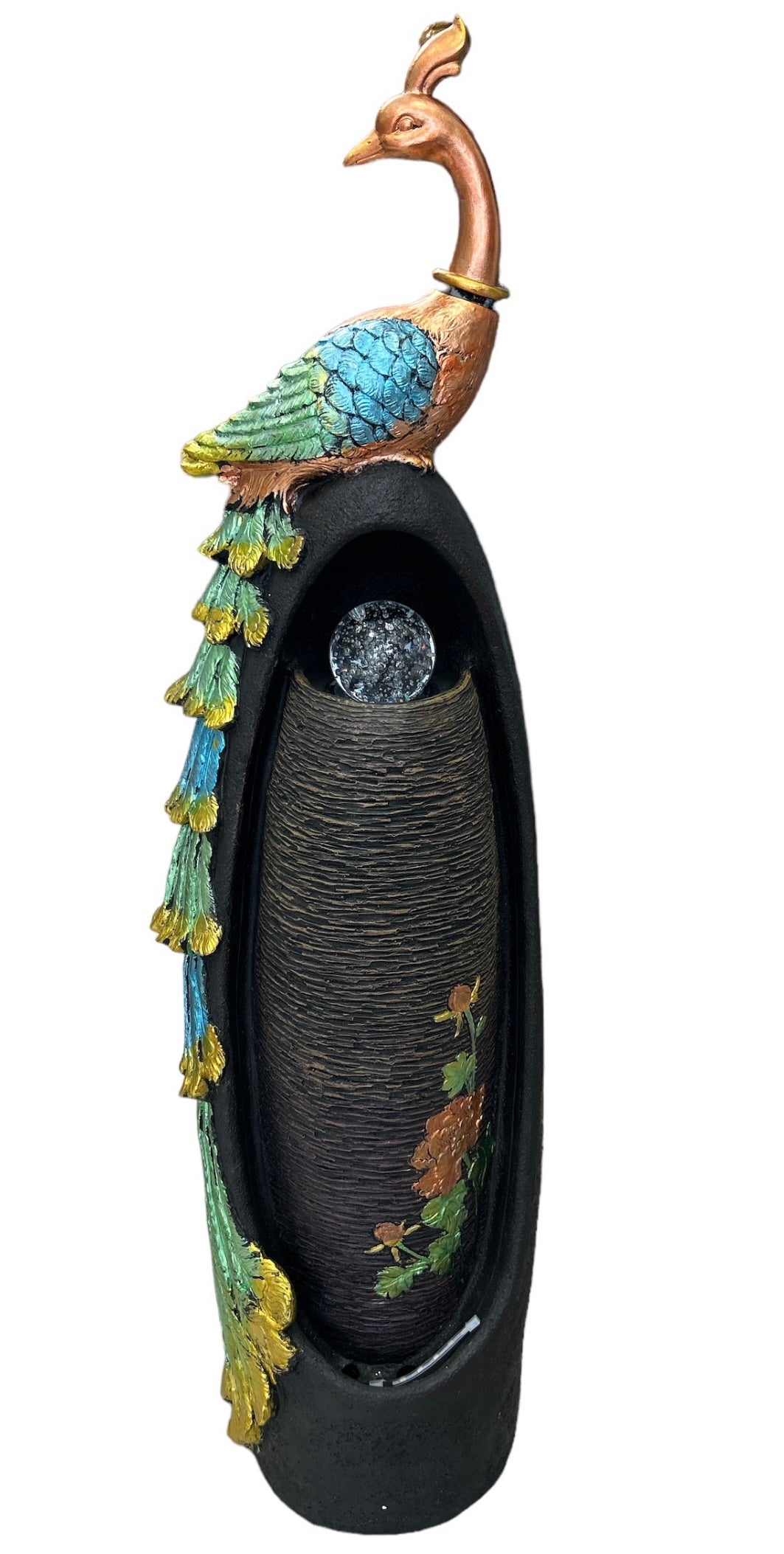 Beautiful Led 4 feet peacock water fountain