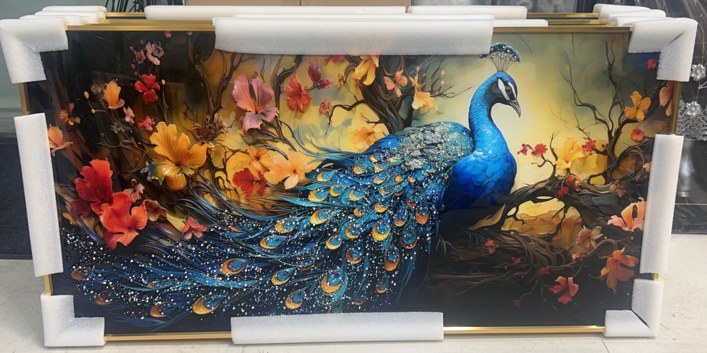 3D Crystal Peacock frames