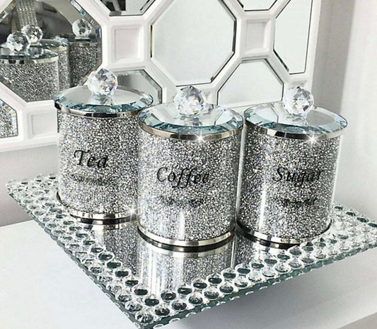 Crushed Diamond Canister Set (3 Piece)