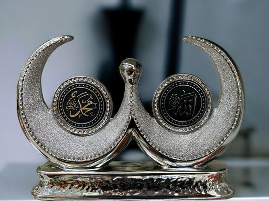 Allah-Muhammad double crescent.