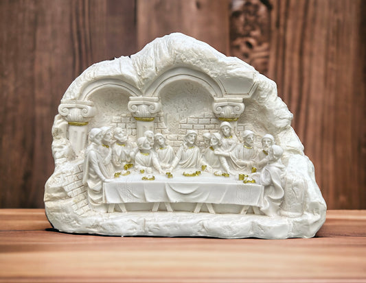 Handmade Last Supper In White